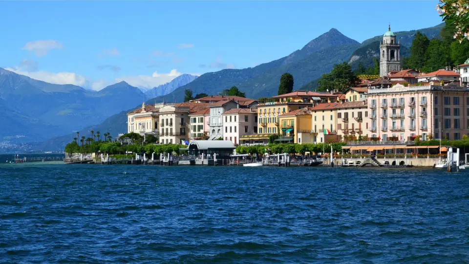 The lakeside village of Bellagio on Lake Como, Italy