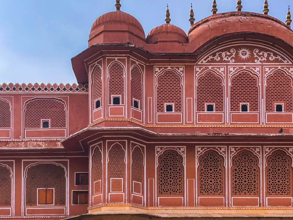 The rose-pink Chandra Mahal at the City Palace, Jaipur